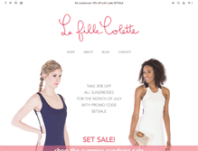 Tablet Screenshot of lafillecolette.com